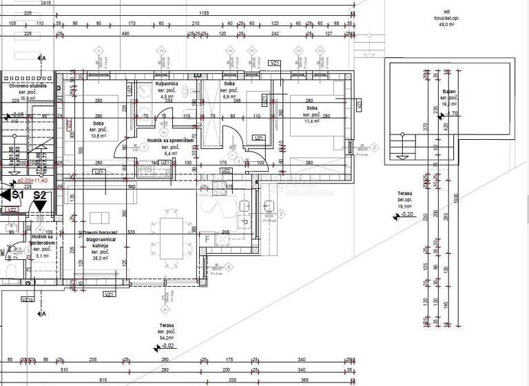 Wohnung zum Kauf 457.000 € 4 Zimmer 108 m² Tribunj