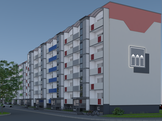 Wohnung zur Miete nur mit Wohnberechtigungsschein 376 € 3 Zimmer 62,8 m² 2. Geschoss Birkenstr. 2 Lindenberg Neubrandenburg 17033