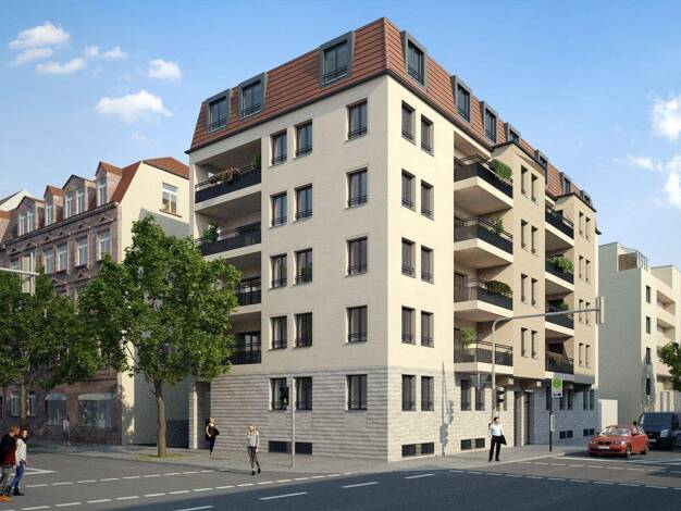 Wohnung zum Kauf - Neubau provisionsfrei 347.750 € 2 Zimmer 58,1 m² 1. Geschoss frei ab sofort Schwabacher Straße 74-76 St Leonhard Nürnberg 90439