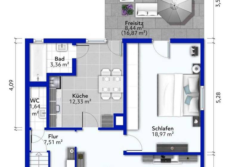 Wohnung zum Kauf 225.000 € 2,5 Zimmer 78,4 m² 1. Geschoss Bönnigheim 74357