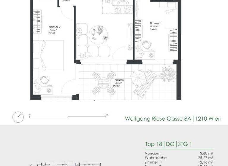 Wohnung zum Kauf - Erstbezug provisionsfrei 409.000 € 3 Zimmer 66,7 m² 2. Geschoss Wolfgang-Riese-Gasse 8A Wien 1210