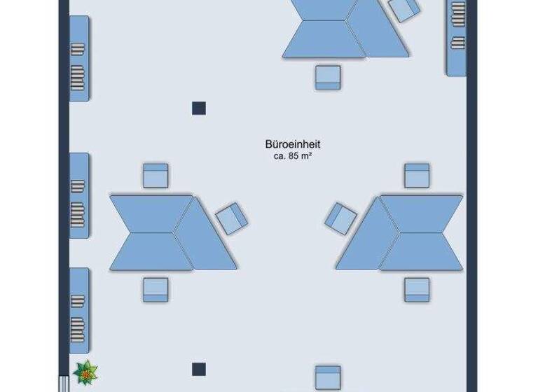 Bürofläche zur Miete 980 € 3 Zimmer 98 m² Bürofläche Nagold 72202