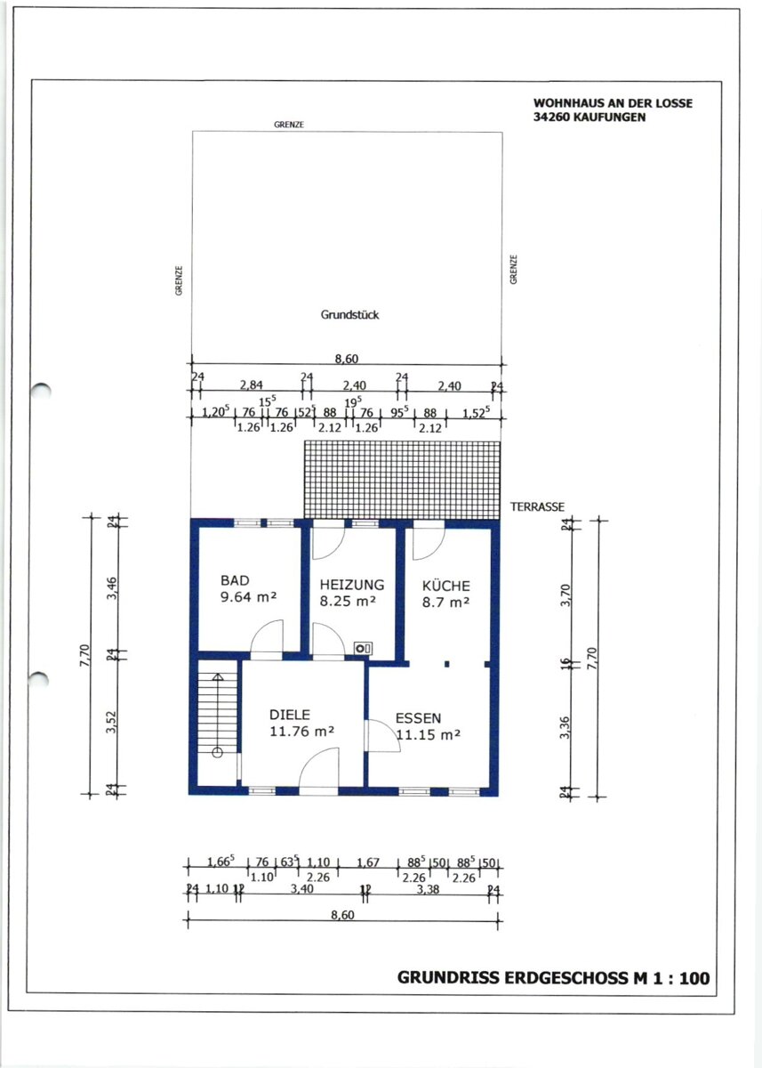 Einfamilienhaus zum Kauf 189.000 € 4 Zimmer 139 m²<br/>Wohnfläche 148 m²<br/>Grundstück An der Losse 6 Oberkaufungen Kaufungen 34260