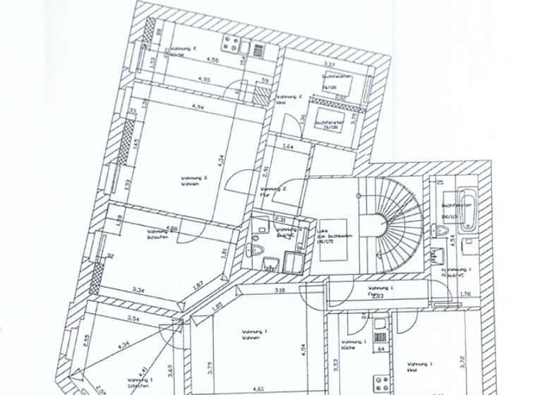 Wohnung zur Miete 370 € 3 Zimmer 63,6 m² 2. Geschoss Waldheimer Straße 44 Döbeln 04720