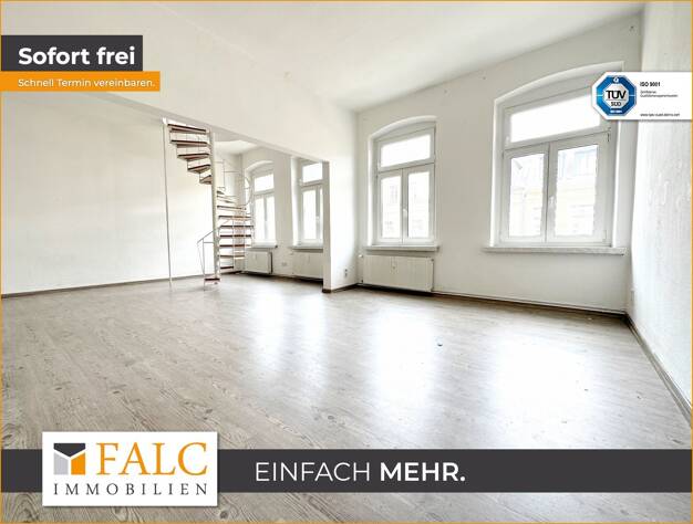 Maisonette zur Miete 629 € 4 Zimmer 125 m² 3. Geschoss Tschaikowskistraße 63 Sonnenberg Chemnitz / Sonnenberg 09130