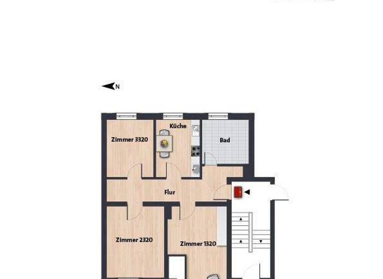 WG-Zimmer zur Miete 176 € 1 Zimmer 25,1 m² EG frei ab 01.05.2026 Robert-Koch-Platz 6 Innenstadt Wolfsburg 38440