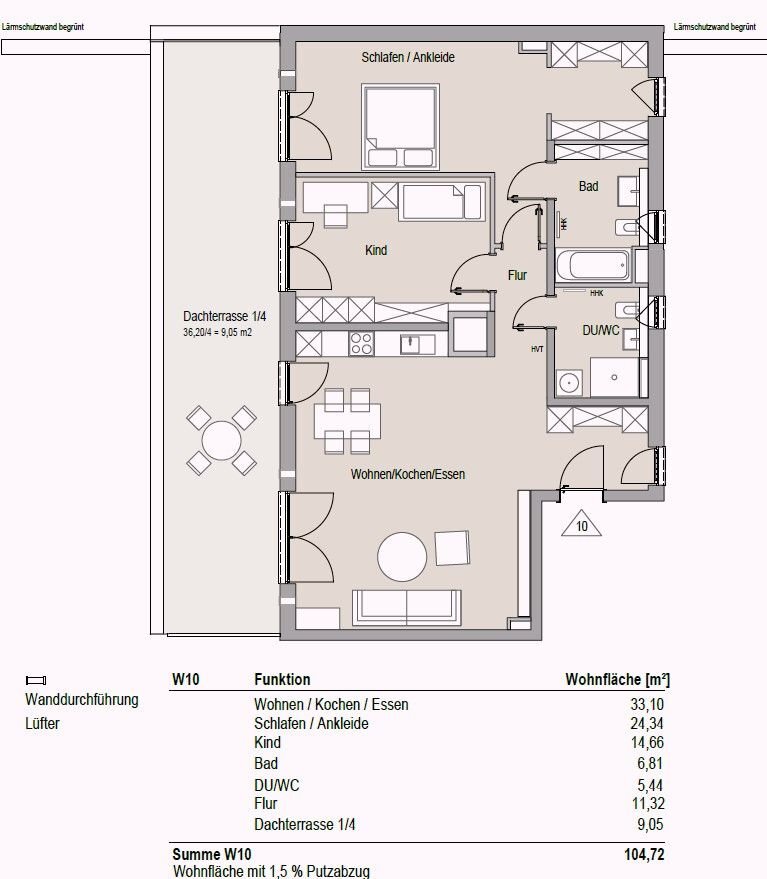 Penthouse zum Kauf provisionsfrei 775.000 € 3 Zimmer 105 m²<br/>Wohnfläche Fürstenfeldbruck Fürstenfeldbruck 82256