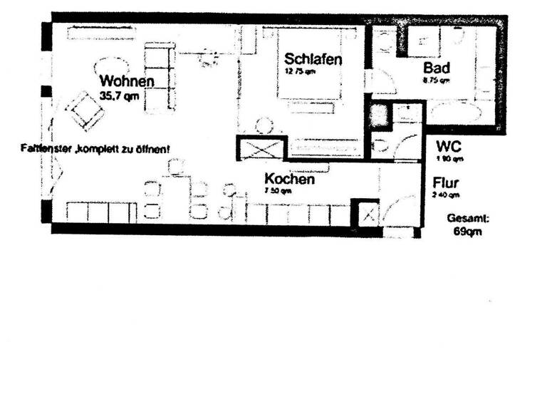 Wohnung zum Kauf 375.000 € 2 Zimmer 69 m² 1. Geschoss frei ab sofort Wilsdruffer Vorstadt/Seevorstadt-West Dresden 01067