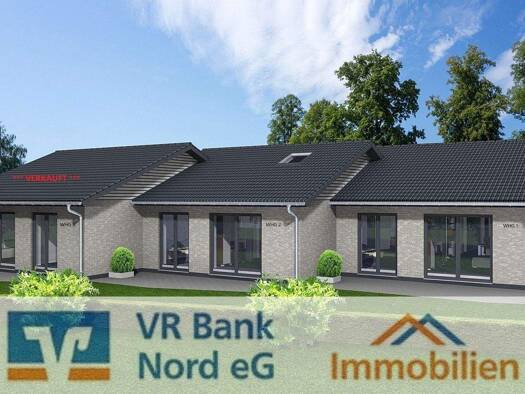 Reihenmittelhaus zum Kauf - Erstbezug 275.000 € 3 Zimmer 78,8 m² 205 m² Grundstück Großenwiehe 24969