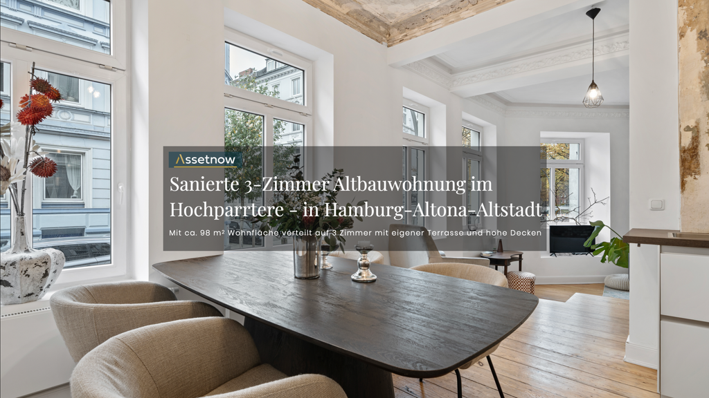 Wohnung zum Kauf 849.000 € 3 Zimmer 98 m² EG Altona-Altstadt Hamburg 22767