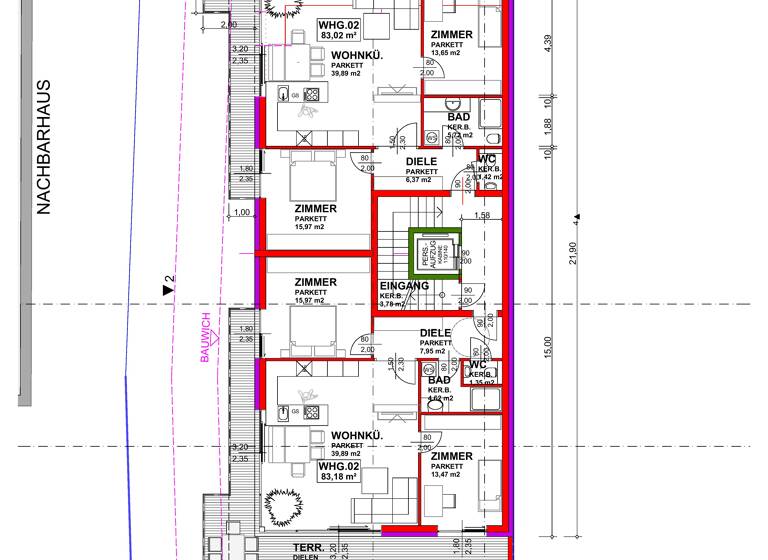 Wohnung zum Kauf provisionsfrei 670.000 € 3 Zimmer 84 m² 1. Geschoss frei ab sofort Perchtoldsdorf 2380