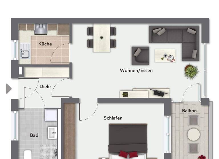 Wohnung zur Miete 520 € 2 Zimmer 55,1 m² Ebingen Albstadt-Ebingen 72458