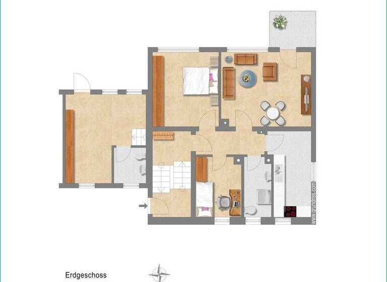 Mehrfamilienhaus zum Kauf 345.000 € 8 Zimmer 171,2 m² 608 m² Grundstück frei ab sofort Oberaden Bergkamen 59192