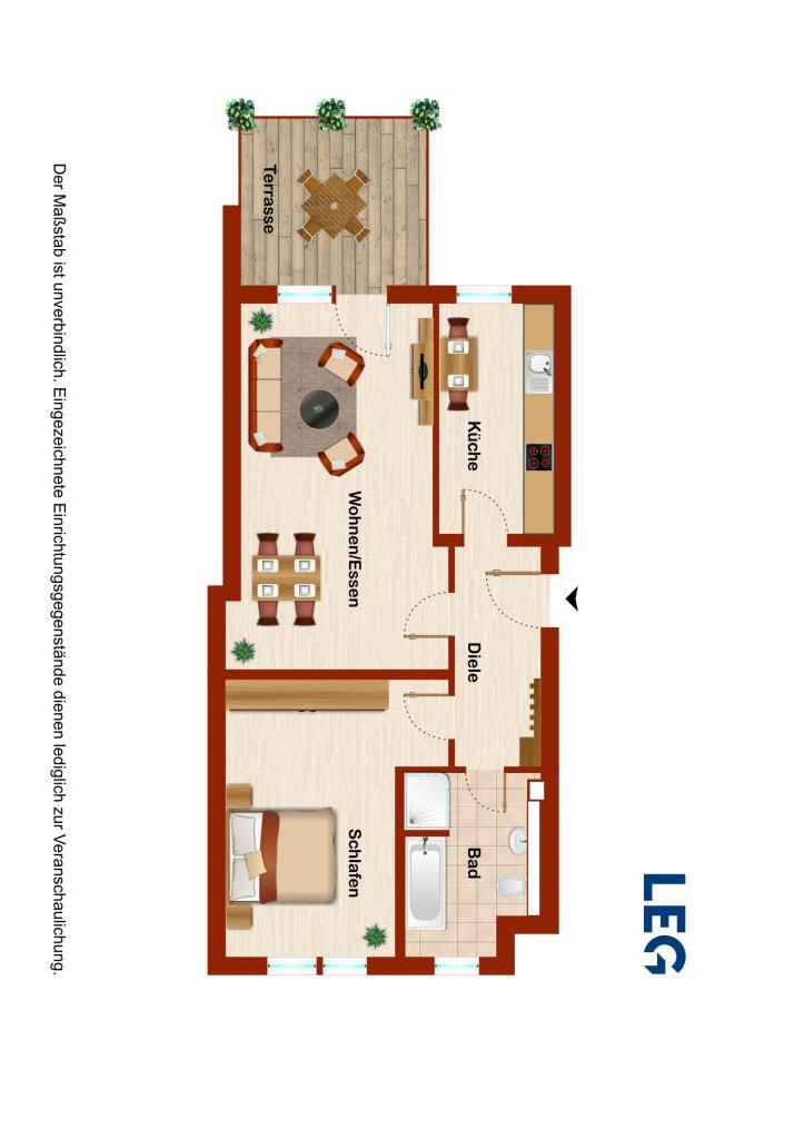 Wohnung zur Miete 779 € 2 Zimmer 67,8 m²<br/>Wohnfläche 3.<br/>Geschoss 05.02.2025<br/>Verfügbarkeit Bromer Straße 5 Vorsfelde Wolfsburg 38448