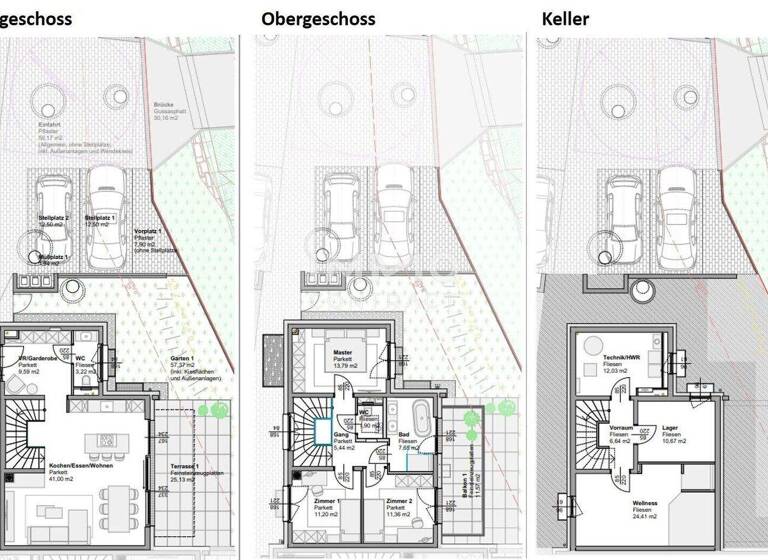 Doppelhaushälfte zum Kauf - Erstbezug 1.100.000 € 4 Zimmer 105,2 m² 199 m² Grundstück Perchtoldsdorf 2380