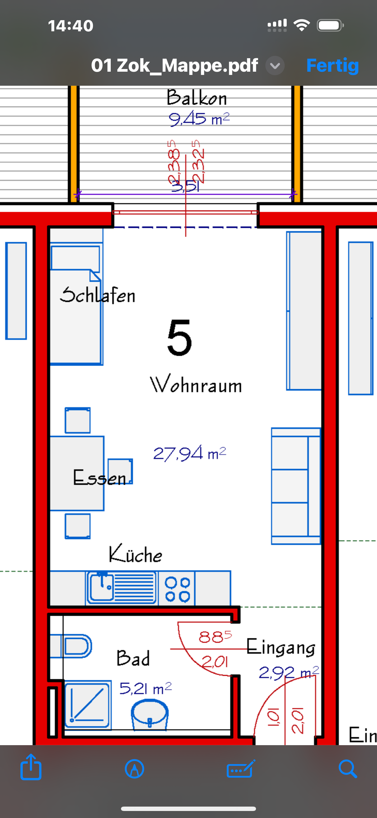 Studio zur Miete 450 € 1 Zimmer 41 m²<br/>Wohnfläche 3.<br/>Geschoss Frontenhausenerstrasse Vilsbiburg Vilsbiburg 84137