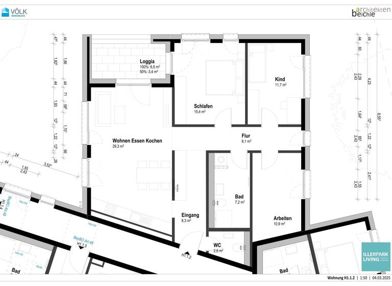 Wohnung zum Kauf provisionsfrei 562.020 € 4 Zimmer 96,9 m²<br/>Wohnfläche Ludwigsfeld Neu-Ulm 89231