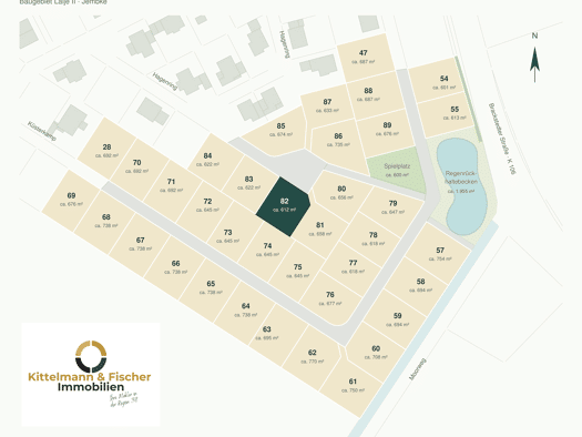 Grundstück zum Kauf provisionsfrei 170.748 € 612 m² Grundstück Hagenring 18 Jembke 38477