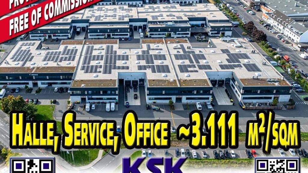 Lagerhalle zur Miete provisionsfrei 3.111 m² Lagerfläche teilbar von 809 m² bis 3.111 m² Bickendorf Köln 50827