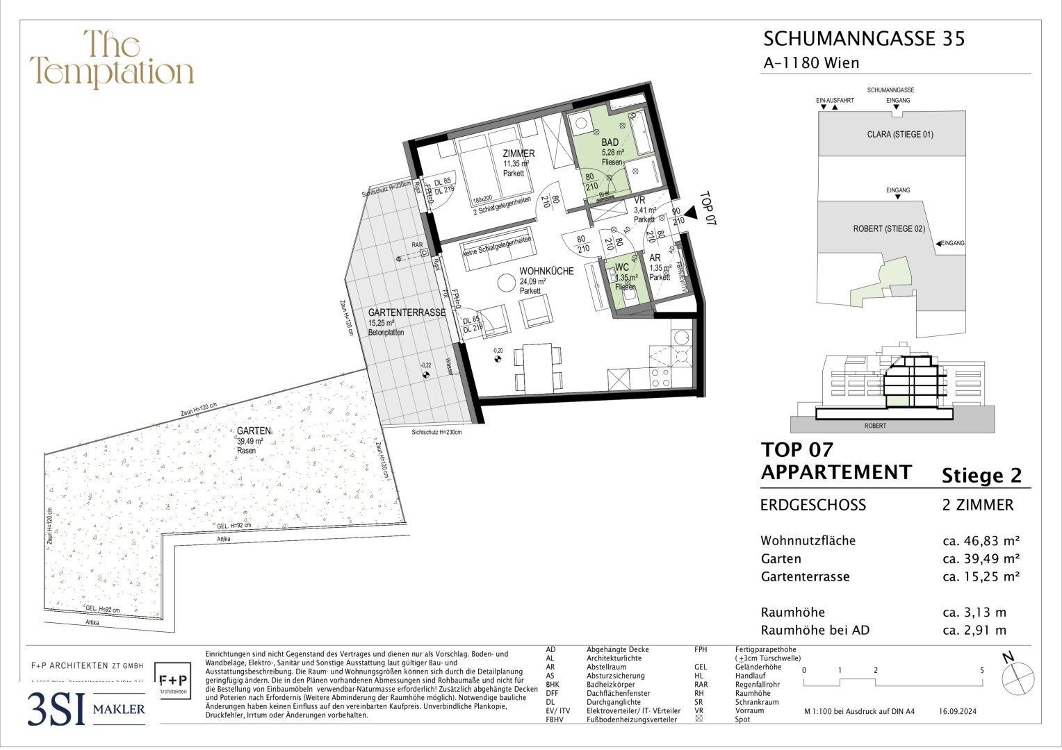 Büro-/Praxisfläche zum Kauf 322.500 € 2 Zimmer Schumanngasse 35 Wien 1180