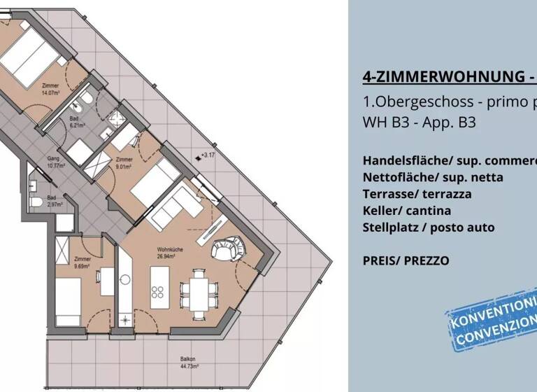 Studio zum Kauf 420.000 € 4 Zimmer 122 m² 2. Geschoss Welschnofen 39056