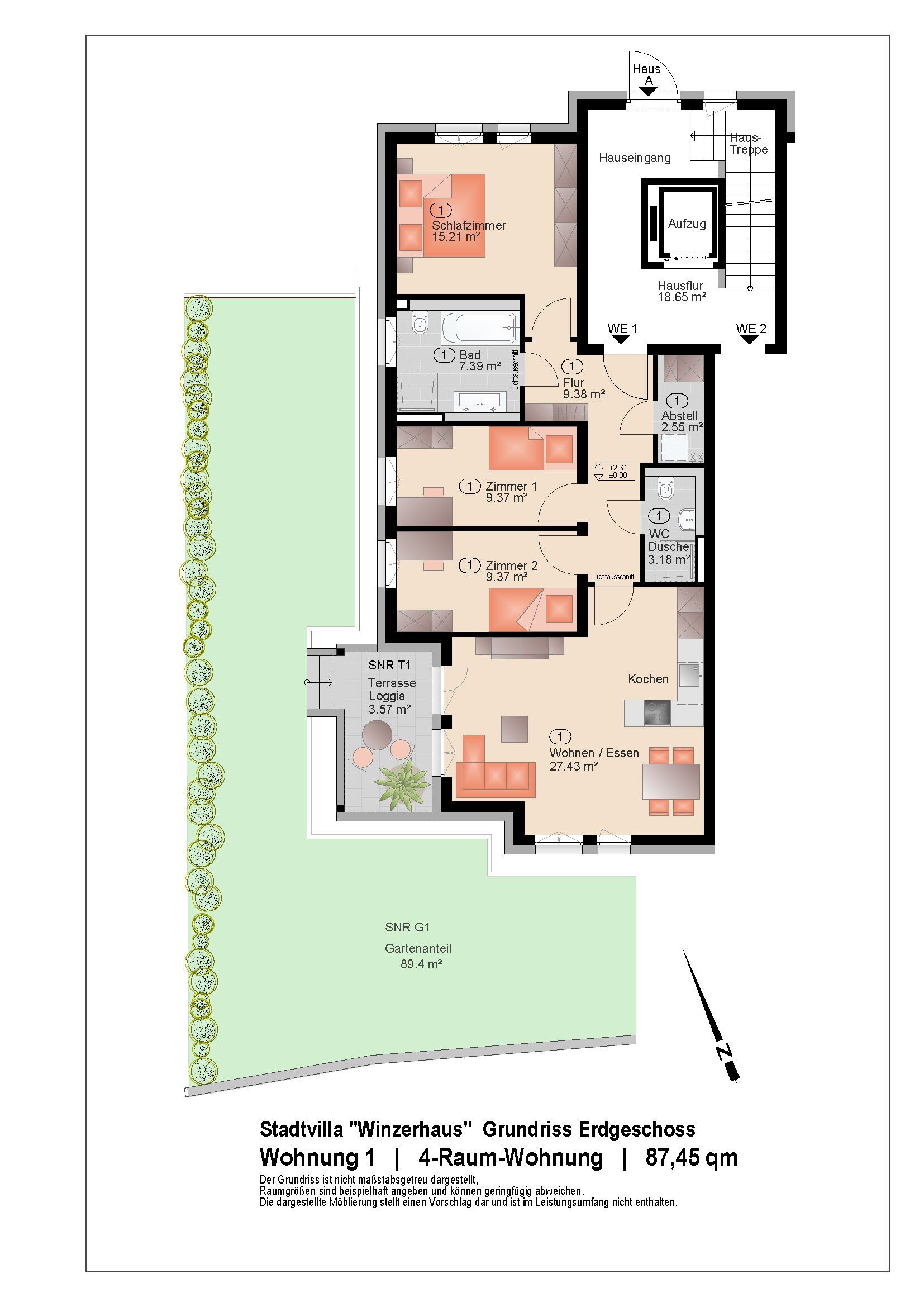 Terrassenwohnung zum Kauf provisionsfrei als Kapitalanlage geeignet 489.500 € 4 Zimmer 87,5 m²<br/>Wohnfläche Winzerstraße Radebeul 01445