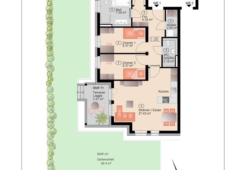 Terrassenwohnung zum Kauf provisionsfrei als Kapitalanlage geeignet 489.500 € 4 Zimmer 87,5 m²<br/>Wohnfläche Winzerstraße Radebeul 01445