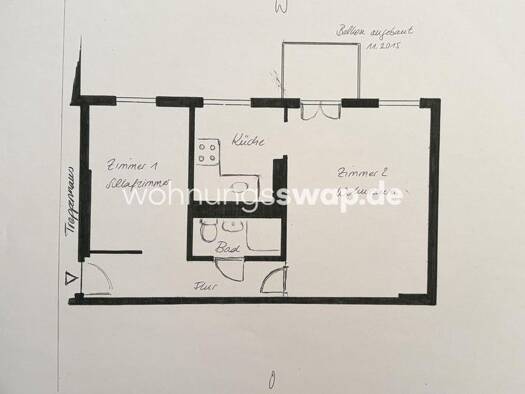 Wohnung zur Miete Tauschwohnung 620 € 2 Zimmer 48 m² 2. Geschoss Schöneberg Tempelhof-Schöneberg 10829