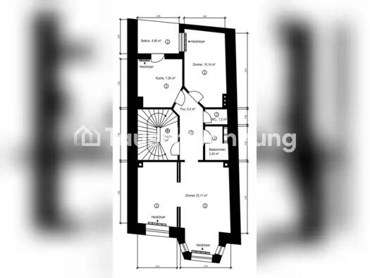 Wohnung zur Miete Tauschwohnung 640 € 2,5 Zimmer 53 m² 1. Geschoss Steintor Ost 28203