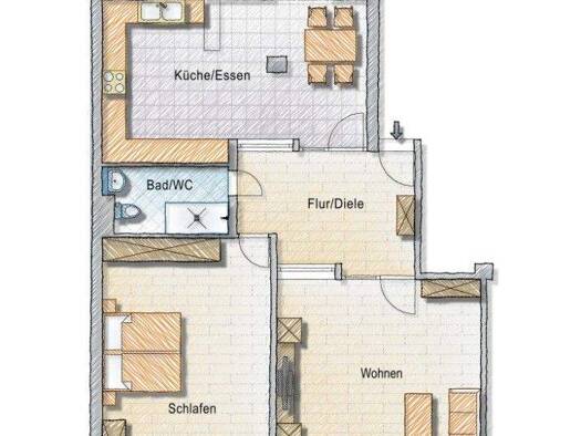 Wohnung zum Kauf 298.000 € 2 Zimmer 98 m² Südstadt Fürth 90763