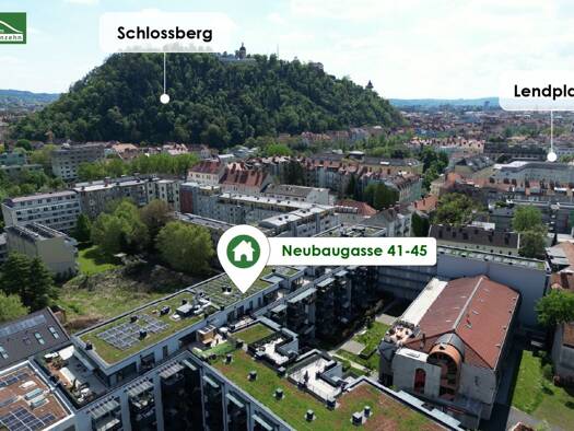 Wohnung zur Miete 663 € 2 Zimmer 52,5 m² EG frei ab 01.07.2026 Neubaugasse 43 Lend Graz 8020