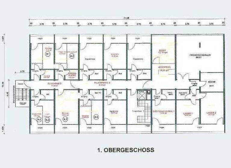 Hotel zum Kauf 990.000 € 34 Zimmer 60 Betten 56 m² Gastrofläche Bad Füssing 94072