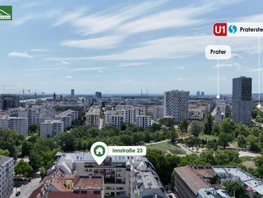 Wohnung zur Miete 785 € 2 Zimmer 57,8 m² 3. Geschoss frei ab 01.10.2026 Innstraße 23 Brigittenau 1200