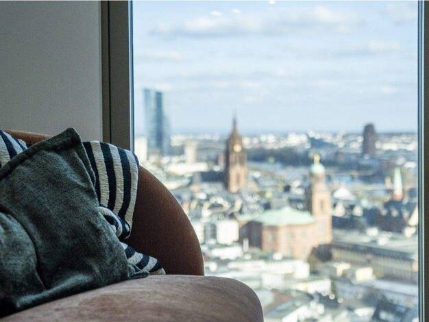 Wohnung zur Miete - Erstbezug 2.750 € 2 Zimmer 56 m² 18. Geschoss Innenstadt Frankfurt am Main 60315