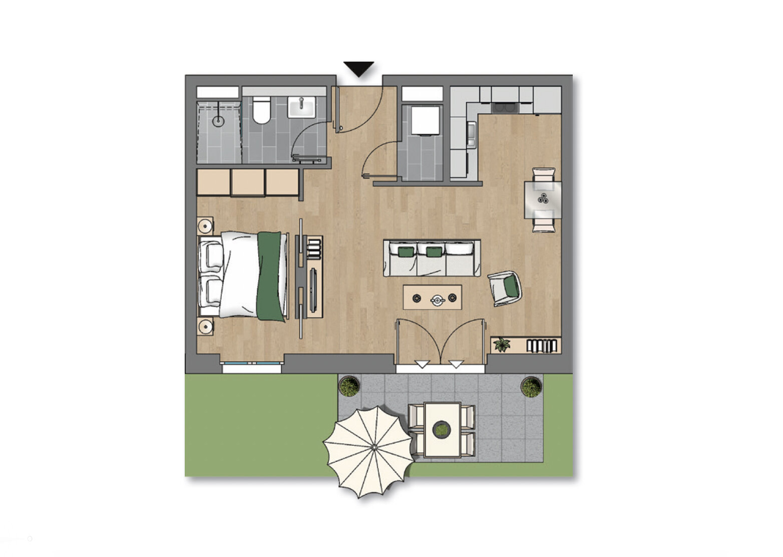 Wohnung zur Miete 700 € 2 Zimmer 47 m²<br/>Wohnfläche 5.<br/>Geschoss 01.12.2024<br/>Verfügbarkeit Freiberger Straße 1 Wilsdruffer Vorstadt (Jagdweg) Dresden 01067