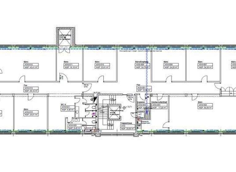 Bürofläche zur Miete 8,52 € 663 m² Bürofläche Eiffestraße 596 Hamm Hamburg 20537