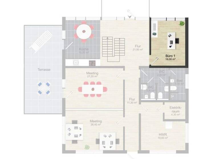 Bürogebäude zur Miete 1.160 € 80 m² Bürofläche Barleben 39179