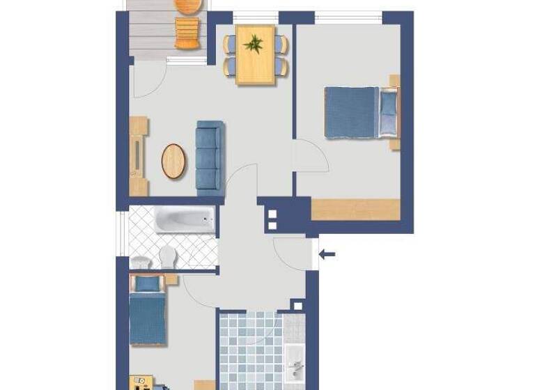 Wohnung zum Kauf provisionsfrei 124.000 € 3 Zimmer 64 m² EG Elbinger Straße 7 Orken Grevenbroich 41515