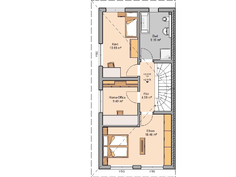 Doppelhaushälfte zum Kauf provisionsfrei 484.900 € 4 Zimmer 110 m²<br/>Wohnfläche 1.200 m²<br/>Grundstück Sonnenberg 213 Chemnitz 09130