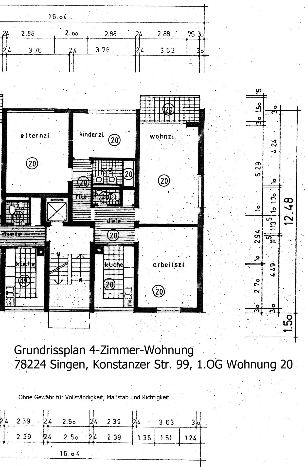 Wohnung zum Kauf provisionsfrei 269.000 € 4 Zimmer 91,4 m²<br/>Wohnfläche 1.<br/>Geschoss ab sofort<br/>Verfügbarkeit Konstanzer Straße 99 Hardtschule 72 Singen (Hohentwiel) 78224