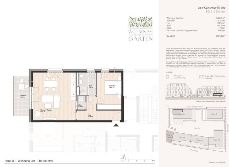 Wohnung zum Kauf - Erstbezug 316.000 € 2 Zimmer 70,2 m² Blumlage Celle 29221