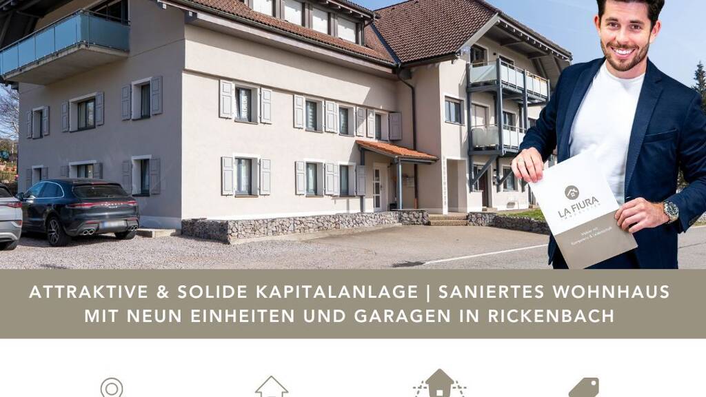 Mehrfamilienhaus zum Kauf als Kapitalanlage geeignet 1.680.000 € 752,7 m² 1.862 m² Grundstück Hennematt 8 Rickenbach 79736