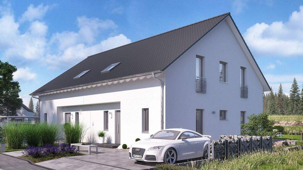 Doppelhaushälfte zum Kauf 684.300 € 5 Zimmer 135 m² 580 m² Grundstück Gutmart Großkarolinenfeld 83109