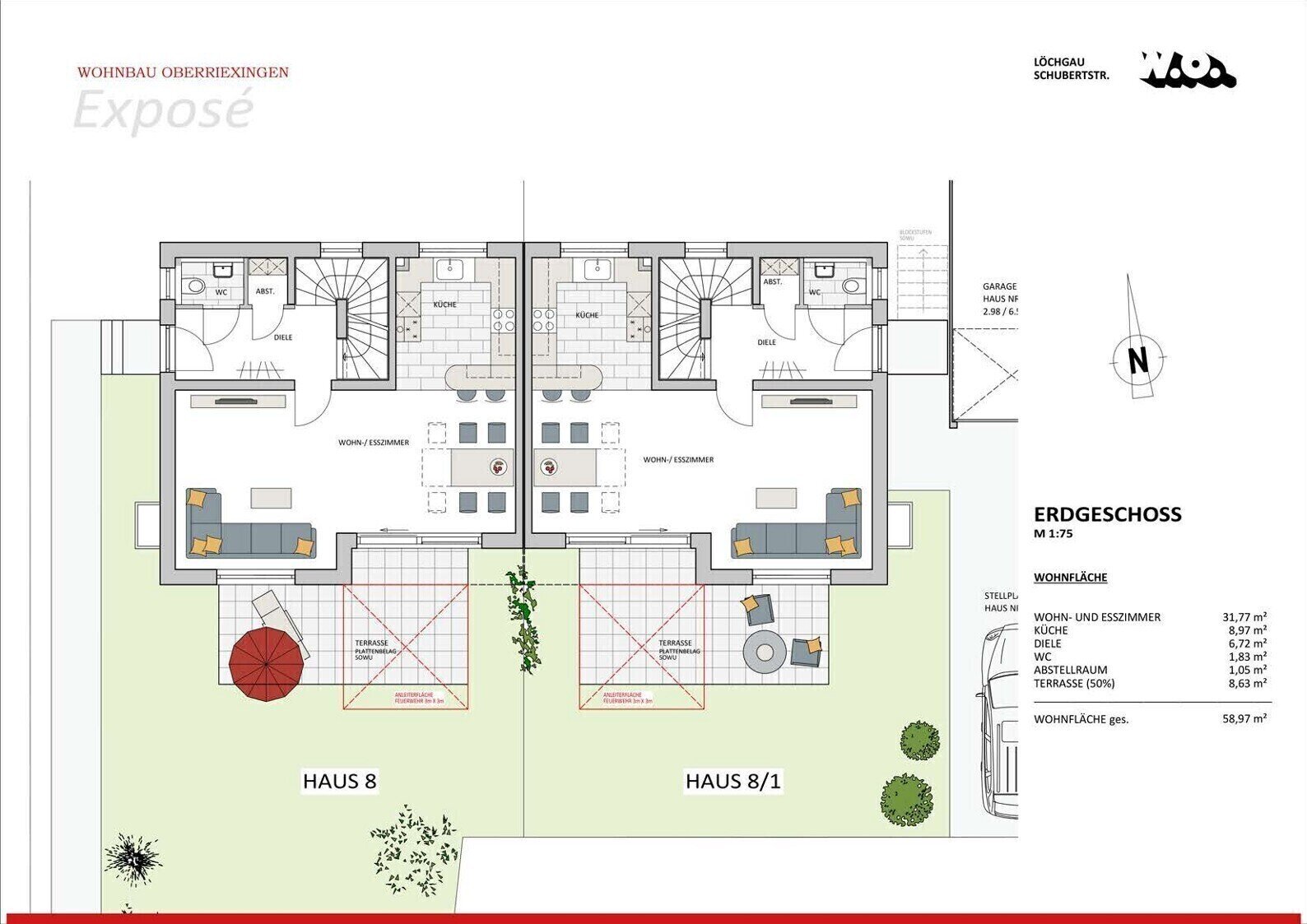 Doppelhaushälfte zum Kauf provisionsfrei 829.000 € 6 Zimmer 167 m²<br/>Wohnfläche 400 m²<br/>Grundstück Schubertstraße 8 Löchgau 74369