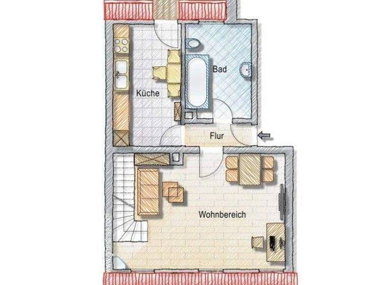 Wohnung zum Kauf 267.500 € 2,5 Zimmer 85 m² Espan Fürth 90765