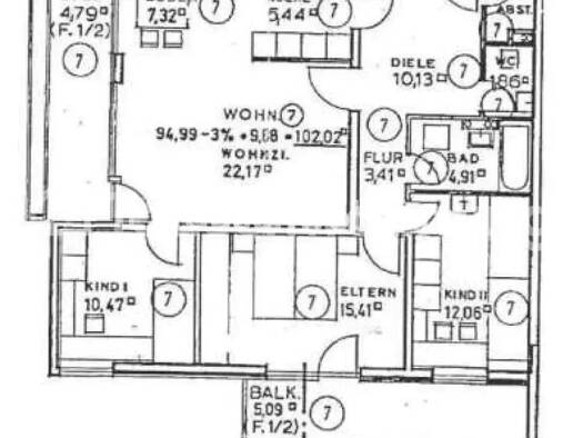 Wohnung zur Miete Tauschwohnung 2.500 € 4 Zimmer 102 m² Untergiesing-Harlaching München 81545