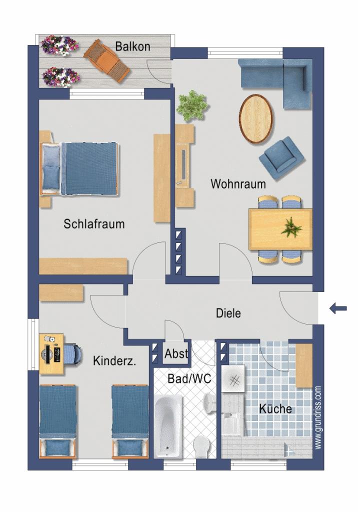 Wohnung zum Kauf provisionsfrei 265.000 € 3 Zimmer 69,3 m²<br/>Wohnfläche EG<br/>Geschoss Kiesselbachstraße 93 Holthausen Düsseldorf 40589