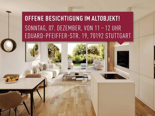 Terrassenwohnung zum Kauf - Erstbezug 749.500 € 3 Zimmer 96 m² EG Nord Stuttgart / Stuttgart-Nord 70192