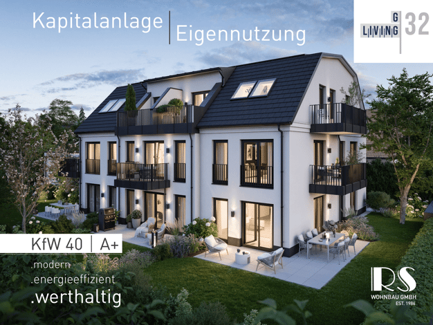 Wohnung zum Kauf - Neubau provisionsfrei 729.000 € 2,5 Zimmer 68 m² 2. Geschoss frei ab sofort Glockenbecherstraße 32 Feldmoching-Hasenbergl München 80935