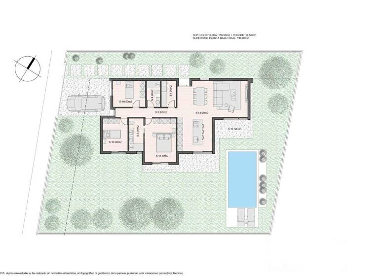 Bungalow zum Kauf provisionsfrei 485.000 € 4 Zimmer 116 m² 500 m² Grundstück Avenida Promotores Molina de Segura 30500